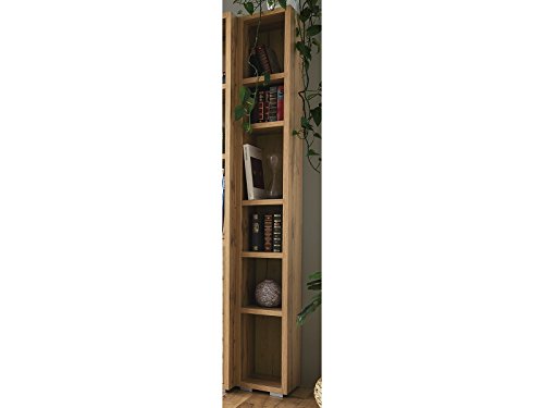 möbelando Regal Dekoregal Beistellregal Holzregal Bücherregal Standregal Ravenna IV Honig-Eiche von möbelando