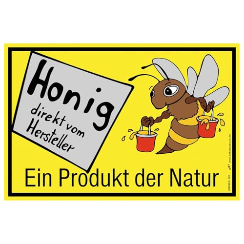 Honig Werbeschild, Verkaufsschild, Honig direkt vom Imker, 30 x 20 cm, Modern von m-creativeworld production