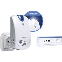 M-e Modern-electronics - FG1.2 Funkklingel Komplett-Set mit Namensschild, mit Blitzlicht von m-e modern-electronics