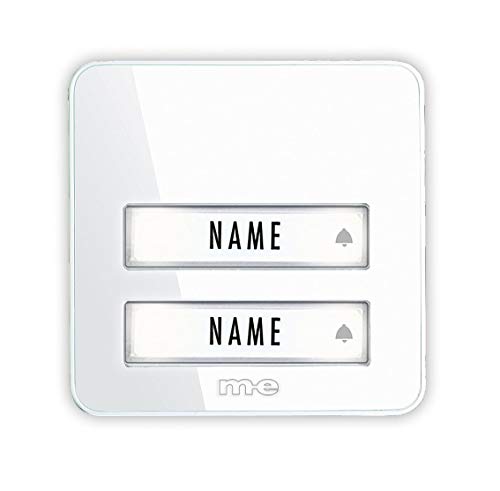 M-E MODERN-ELECTRONICS Sender für kabellose Türklingel 41078, 200 m, Weiß von M-E