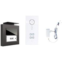 M-e modern-electronics ADV-10101 AW Türsprechanlage Kabelgebunden Komplett-Set Anthrazit, Weiß M-e modern-electronics ADV-10101 AW Türsprechanlage Kabelgebunden Komplett-Set Anthrazit, Weiß von m-e modern-electronics