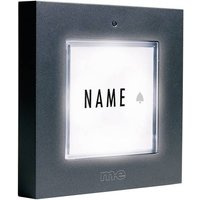 M-e modern-electronics KTB-1A Klingelplatte mit Namensschild 1fach Anthrazit 12 V/1A von m-e modern-electronics