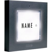 M-e Modern-electronics - KTB-1 a Klingelplatte mit Namensschild 1fach Anthrazit 12 V/1 a von m-e modern-electronics