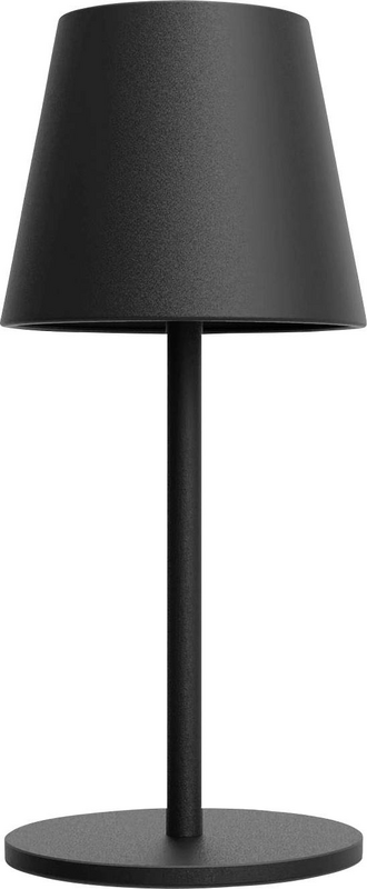M E Akku Tischlampe Leuchte Led Schwarz Metall Dimmbar Ip44 3 W Lampe Spot B-Ware von m-e