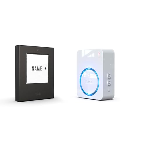 m-e Funkklingel BELL-521 BO Edelstahl Anthrazit mit Sender und Empfänger für 1-Familienhaus, Erweiterbare kabellose Türklingel mit 300 Meter Reichweite,Türglocke für Batteriebetrieb m-e Funkklingel BELL-521 BO Edelstahl Anthrazit mit Sender und Empfänger für 1-Familienhaus, Erweiterbare kabellose Türklingel mit 300 Meter Reichweite,Türglocke für Batteriebetrieb von m-e