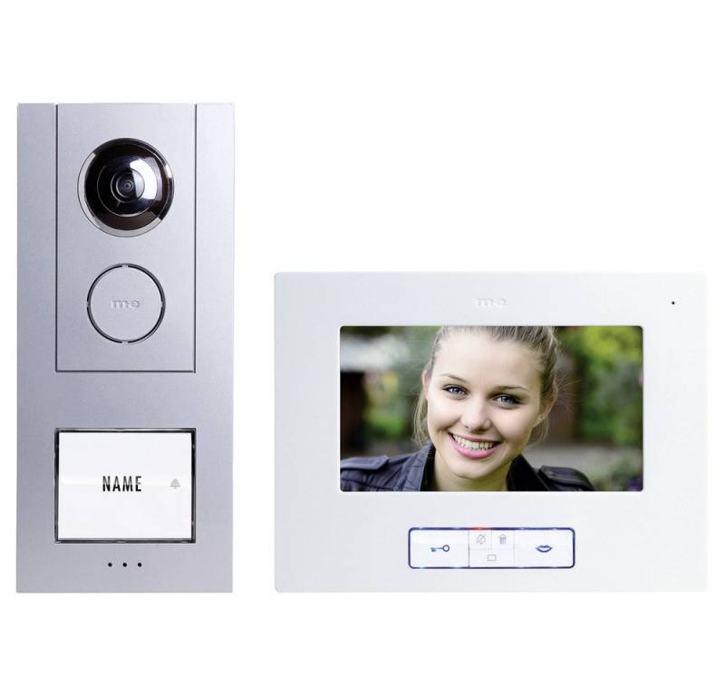 m-e Gegensprechanlage m-e modern-electronics VISTUS VD ALU-6710 S Video-Türsprechanlage Kab von m-e