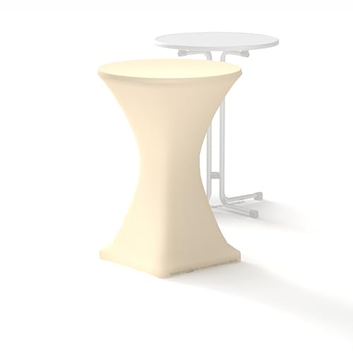 Stehtischhusse, Champagner - Elfenbein, 80cm, in Premium Hotel Qualität, von Munich-Sales Stehtischhusse, Champagner - Elfenbein, 80cm, in Premium Hotel Qualität, von Munich-Sales von m unich sales