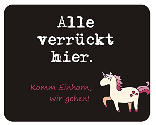 m. kern Mousepad Alle verrückt Einhorn von m. kern