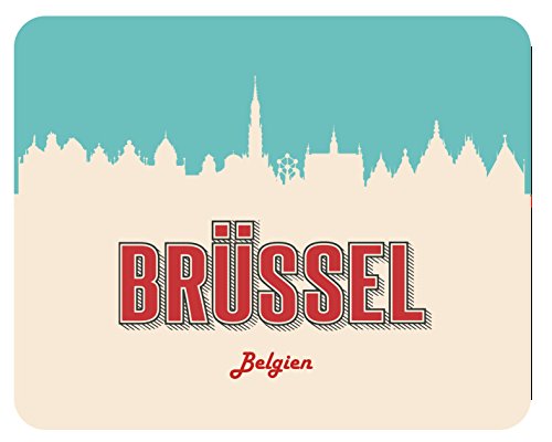 Mousepad Brüssel Skyline von m. kern