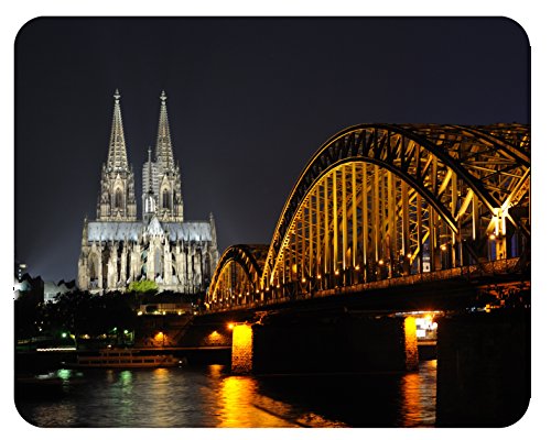 m. kern Mousepad Köln Dom Nacht von m. kern