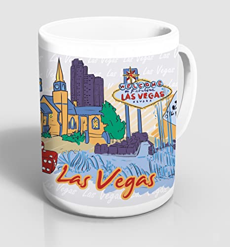 Tasse Las Vegas Zeichnung von m. kern