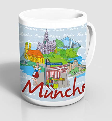 Tasse München Zeichnung von m. kern