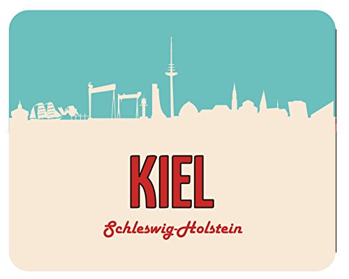 m. kern Mousepad Kiel Skyline von m. kern