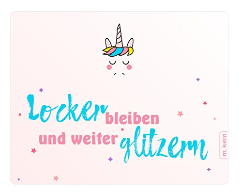 m. Kern Mousepad Locker bleiben weiter Glitzern von m. kern