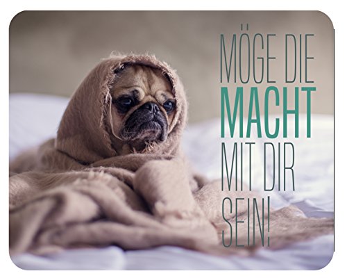 m. kern Mousepad Mops Yoda von m. kern