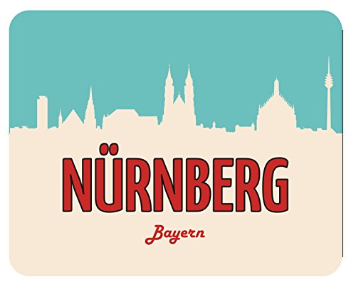 m. kern Mousepad Nürnberg Skyline von m. kern