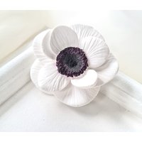 Duftstein Anemone Blüte Blume Handarbeit Für Duftöl, Raumduft, Weiße Anemonen Dekoblumen von mArteShop