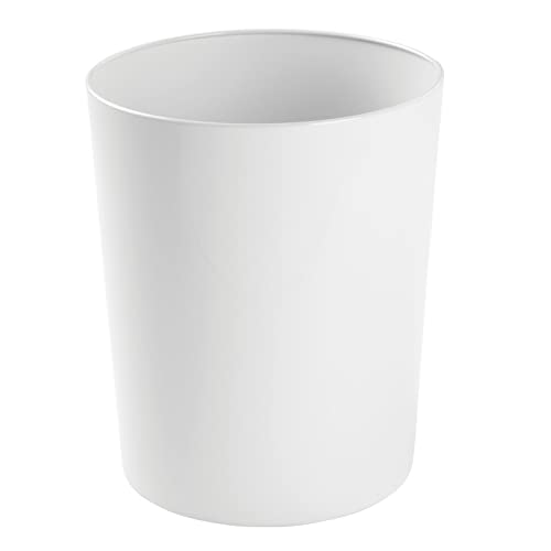 mDesign Abfalleimer aus Metall – schicker Papierkorb für Bad, Büro und Schlafzimmer – Mülleimer Bad auch für Papier etc. – weiß mDesign Abfalleimer aus Metall – schicker Papierkorb für Bad, Büro und Schlafzimmer – Mülleimer Bad auch für Papier etc. – weiß von mDesign