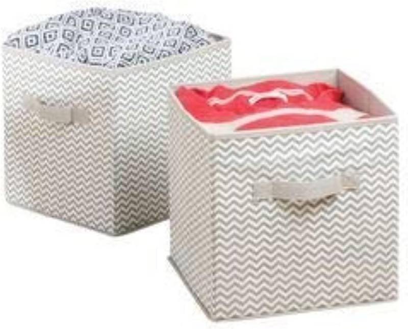 mDesign Aufbewahrungssystem 2er-Set Aufbewahrungsbox mDesign Stoffkisten Organizer Taupe/Naturwe mDesign Aufbewahrungssystem 2er-Set Aufbewahrungsbox mDesign Stoffkisten Organizer Taupe/Naturwe von mDesign