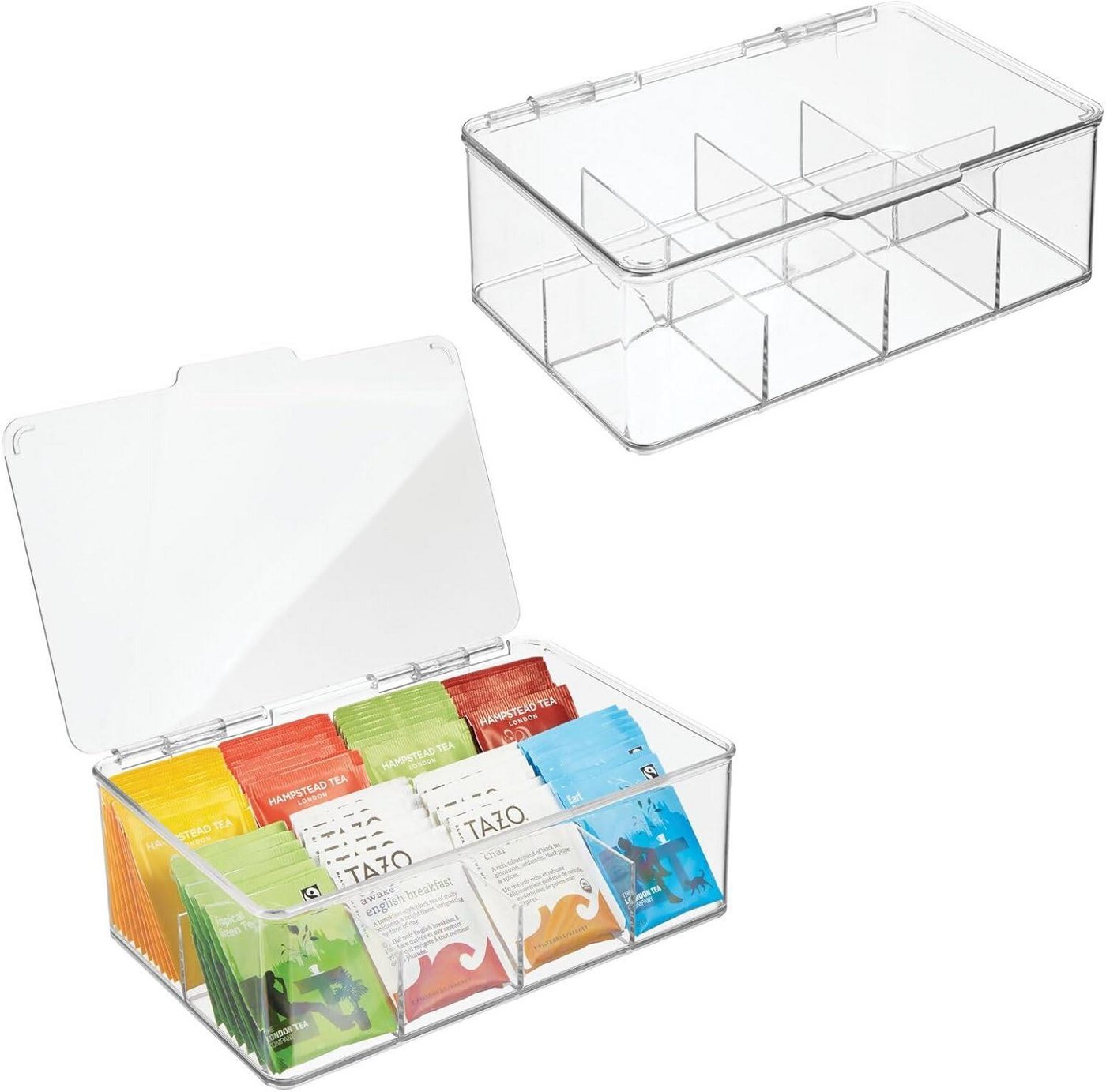 mDesign Aufbewahrungssystem Aufbewahrungsbox Tee Kaffee Küche Organizer 8 Fächer mDesign 2er Set mDesign Aufbewahrungssystem Aufbewahrungsbox Tee Kaffee Küche Organizer 8 Fächer mDesign 2er Set von mDesign