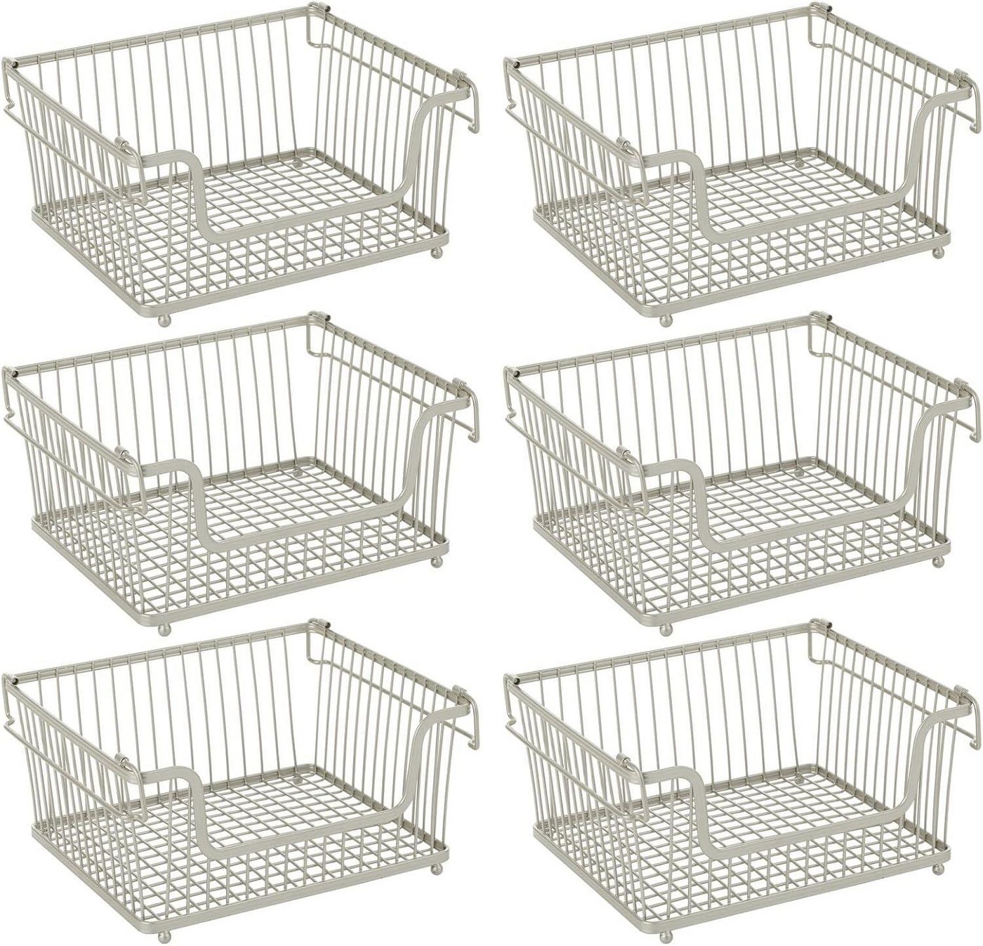 mDesign Aufbewahrungssystem mDesign Ablagebox Aufbewahrung Drahtkorb Organizer 6er Set Metall Si mDesign Aufbewahrungssystem mDesign Ablagebox Aufbewahrung Drahtkorb Organizer 6er Set Metall Si von mDesign