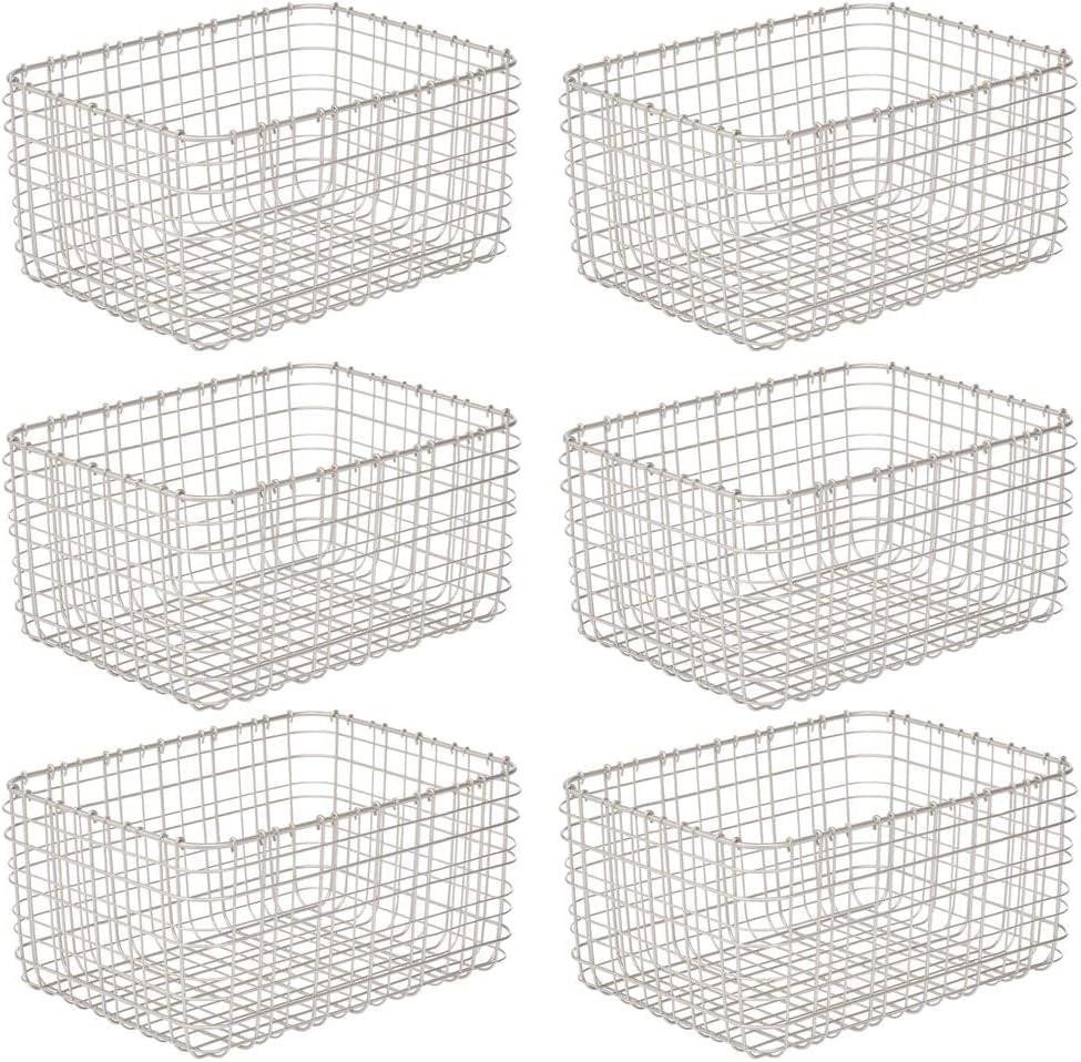 mDesign Aufbewahrungssystem mDesign Allzweckkorb Aufbewahrung Drahtkorb Organizer 6er Set Metall mDesign Aufbewahrungssystem mDesign Allzweckkorb Aufbewahrung Drahtkorb Organizer 6er Set Metall von mDesign