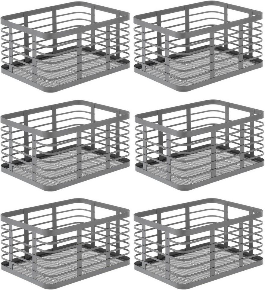mDesign Aufbewahrungssystem mDesign Allzweckkorb Aufbewahrung Drahtkorb Organizer 6er-Set Metall mDesign Aufbewahrungssystem mDesign Allzweckkorb Aufbewahrung Drahtkorb Organizer 6er-Set Metall von mDesign