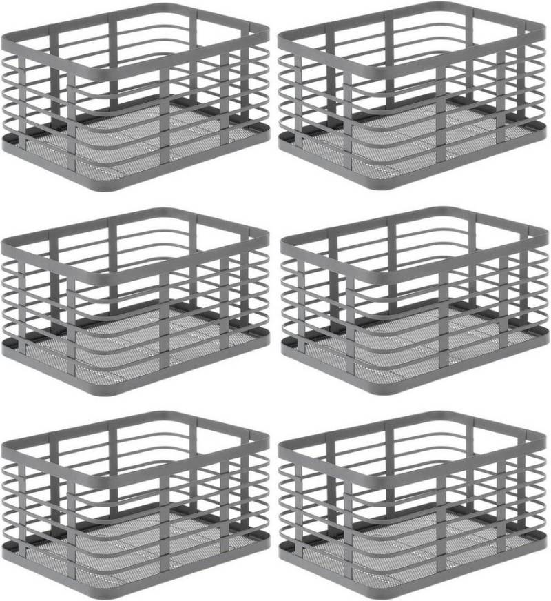 mDesign Aufbewahrungssystem mDesign Allzweckkorb Aufbewahrung Drahtkorb Organizer 6er-Set Metall mDesign Aufbewahrungssystem mDesign Allzweckkorb Aufbewahrung Drahtkorb Organizer 6er-Set Metall von mDesign