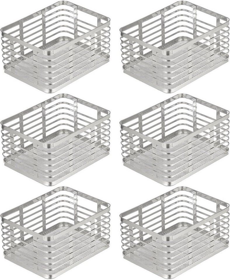 mDesign Aufbewahrungssystem mDesign Allzweckkorb Aufbewahrung Drahtkorb Organizer 6er-Set Metall mDesign Aufbewahrungssystem mDesign Allzweckkorb Aufbewahrung Drahtkorb Organizer 6er-Set Metall von mDesign