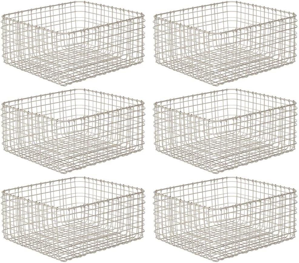 mDesign Aufbewahrungssystem mDesign Allzweckkorb Aufbewahrung Drahtkorb Organizer 6er-Set Metall mDesign Aufbewahrungssystem mDesign Allzweckkorb Aufbewahrung Drahtkorb Organizer 6er-Set Metall von mDesign