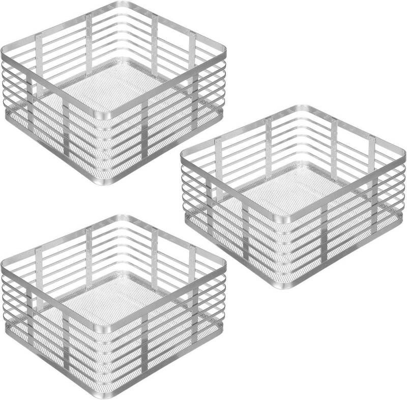 mDesign Aufbewahrungssystem mDesign Allzweckkorb Gitterbox Drahtkorb Aufbewahrung 3er Set Metall mDesign Aufbewahrungssystem mDesign Allzweckkorb Gitterbox Drahtkorb Aufbewahrung 3er Set Metall von mDesign