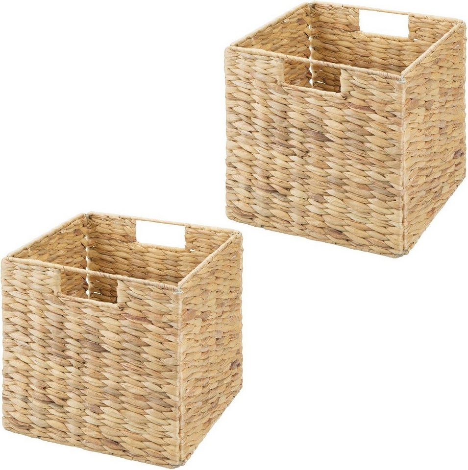 mDesign Aufbewahrungssystem mDesign Aufbewahrungsbox Regalkorb Organizer 2er Set faltbar Naturfa mDesign Aufbewahrungssystem mDesign Aufbewahrungsbox Regalkorb Organizer 2er Set faltbar Naturfa von mDesign