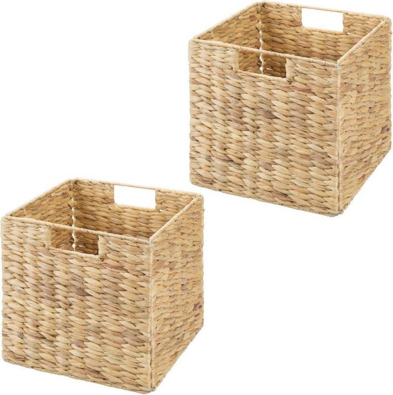 mDesign Aufbewahrungssystem mDesign Aufbewahrungsbox Regalkorb Organizer 2er Set faltbar Naturfa mDesign Aufbewahrungssystem mDesign Aufbewahrungsbox Regalkorb Organizer 2er Set faltbar Naturfa von mDesign