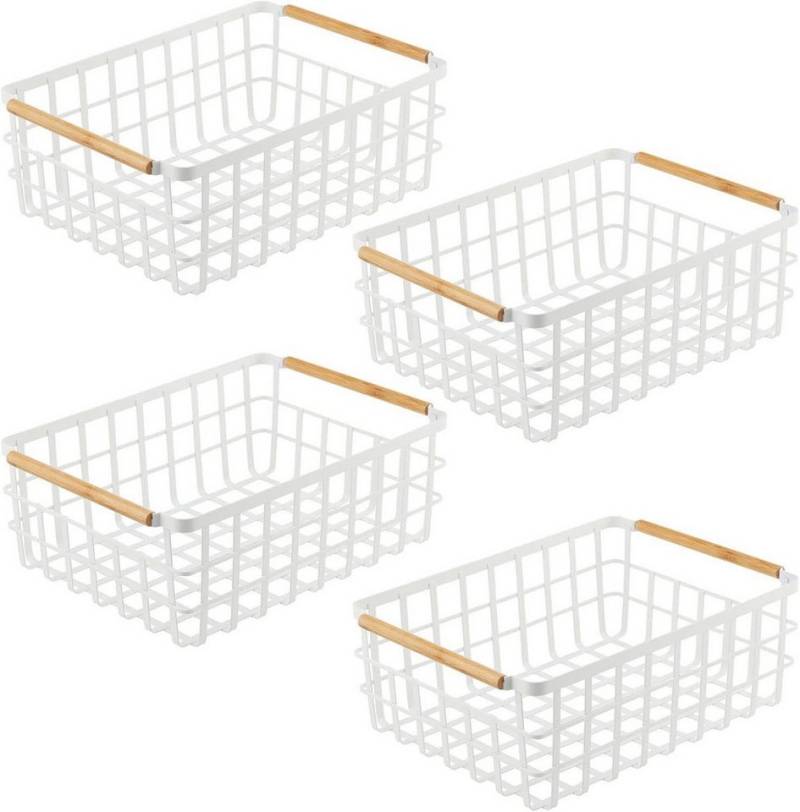 mDesign Aufbewahrungssystem mDesign Drahtkorb Aufbewahrung Organizer Gitterbox 4er-Set Metall We mDesign Aufbewahrungssystem mDesign Drahtkorb Aufbewahrung Organizer Gitterbox 4er-Set Metall We von mDesign