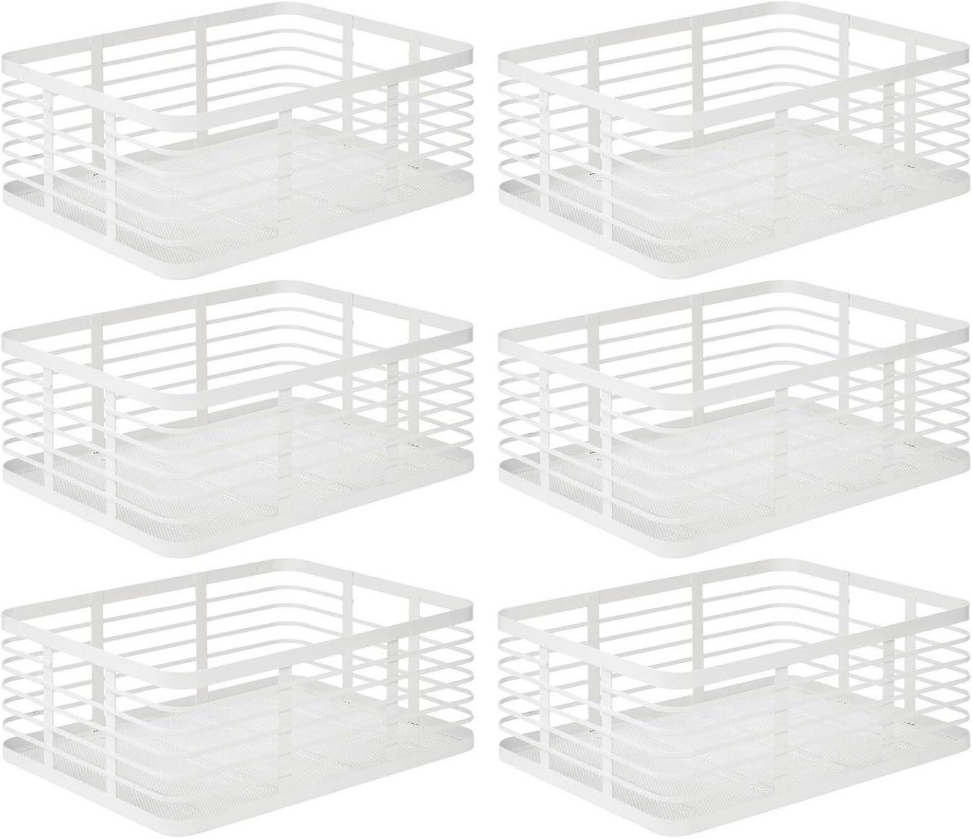 mDesign Aufbewahrungssystem mDesign Drahtkorb Gitterbox Aufbewahrung Organizer 6er Set Metall We mDesign Aufbewahrungssystem mDesign Drahtkorb Gitterbox Aufbewahrung Organizer 6er Set Metall We von mDesign