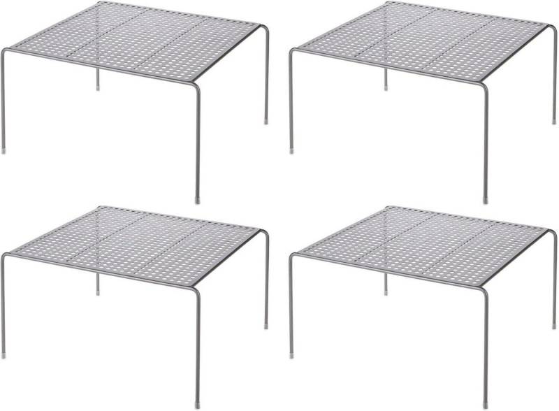 mDesign Aufbewahrungssystem mDesign Geschirrablage Küchenregal Aufbewahrung Organizer 4er Set Me von mDesign