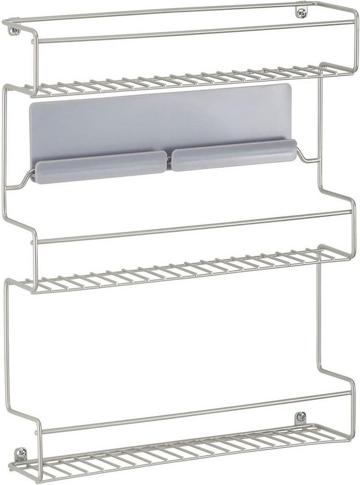 mDesign Aufbewahrungssystem mDesign Gewürzregal Küchenregal Organizer selbstklebend Metall Silber mDesign Aufbewahrungssystem mDesign Gewürzregal Küchenregal Organizer selbstklebend Metall Silber von mDesign