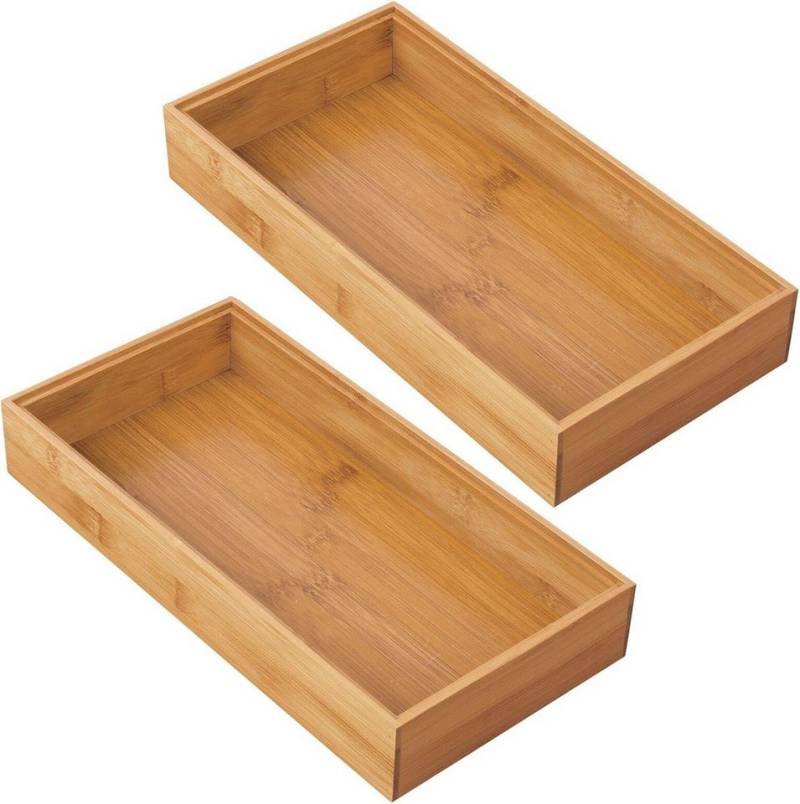 mDesign Aufbewahrungssystem mDesign Schubladeneinsatz Organizer Schubladenbox 2er Set Bambus mDesign Aufbewahrungssystem mDesign Schubladeneinsatz Organizer Schubladenbox 2er Set Bambus von mDesign