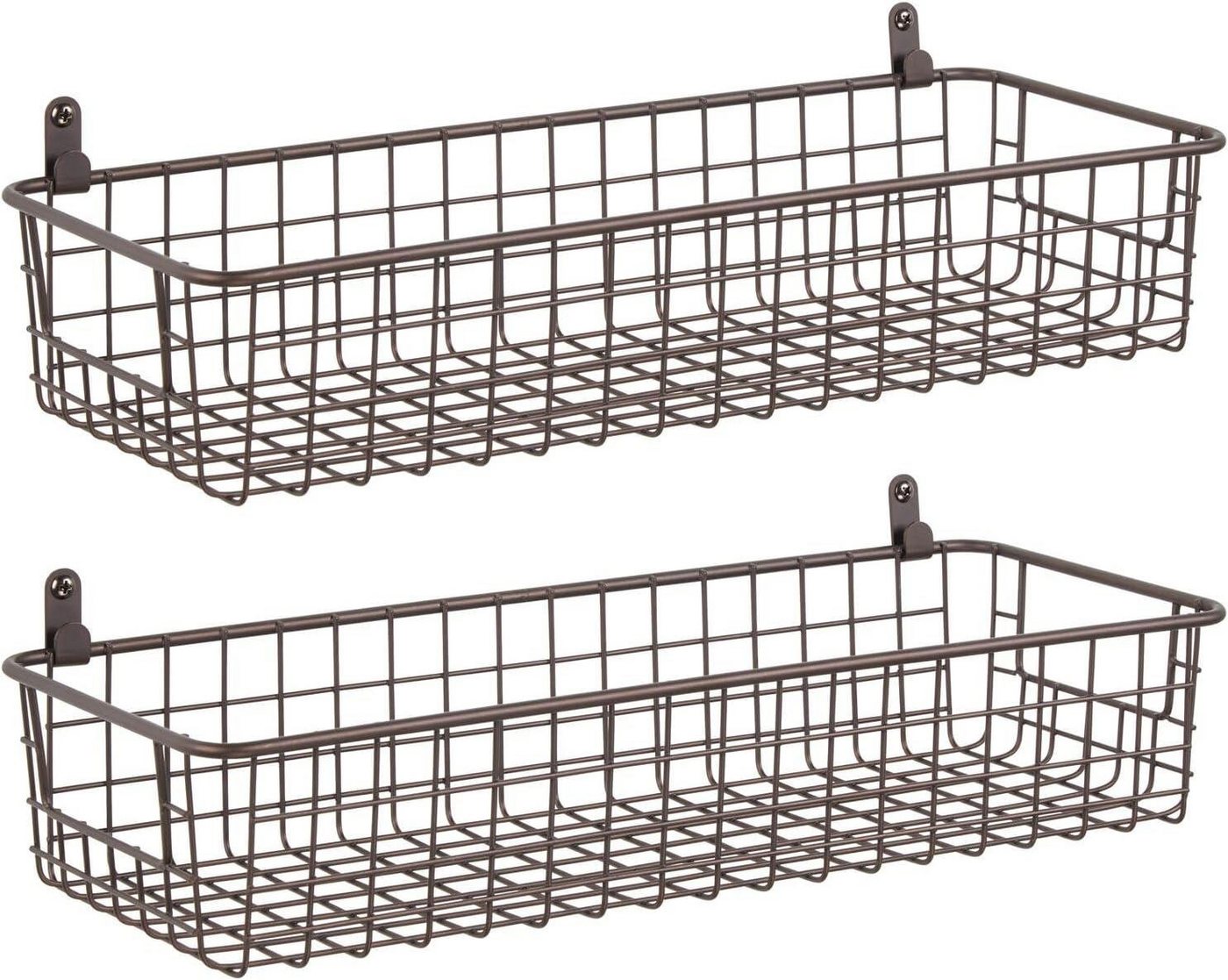 mDesign Aufbewahrungssystem mDesign Wandregal Ablage Ablagekorb Aufbewahrung Organizer 2er-Set M mDesign Aufbewahrungssystem mDesign Wandregal Ablage Ablagekorb Aufbewahrung Organizer 2er-Set M von mDesign