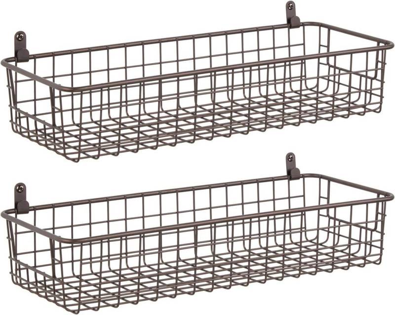 mDesign Aufbewahrungssystem mDesign Wandregal Ablage Ablagekorb Aufbewahrung Organizer 2er-Set M mDesign Aufbewahrungssystem mDesign Wandregal Ablage Ablagekorb Aufbewahrung Organizer 2er-Set M von mDesign