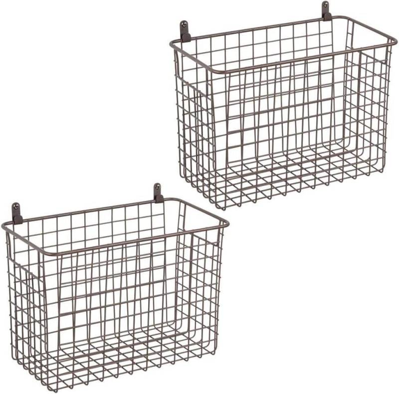 mDesign Aufbewahrungssystem mDesign Wandregal Ablagekorb Aufbewahrung Organizer 2er Set Metall B mDesign Aufbewahrungssystem mDesign Wandregal Ablagekorb Aufbewahrung Organizer 2er Set Metall B von mDesign