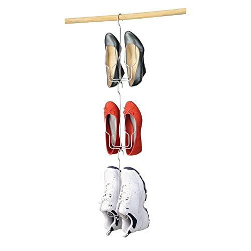 mDesign Schuhbügel – der praktische Schrank Schuhhalter und Stiefelhalter zum Aufhängen, 3 Stück von mDesign