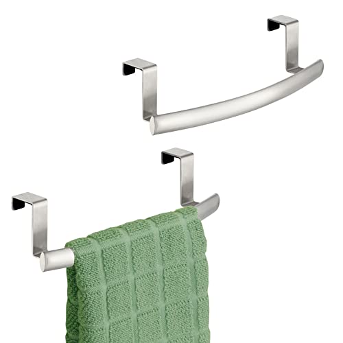 mdesign silvbronzcurvedtlwbar Pack of 2 - Brushed SS von mDesign