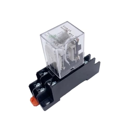 1 Stück HH52P HH54P HH62P JQX-13F/2Z Miniatur-Spule allgemeine elektromagnetische Zwischenrelaisschalter mit Basis MY2NJ MY4NJ LY2NJ(HH54P DC12V 3A) von mXCDtRptJ