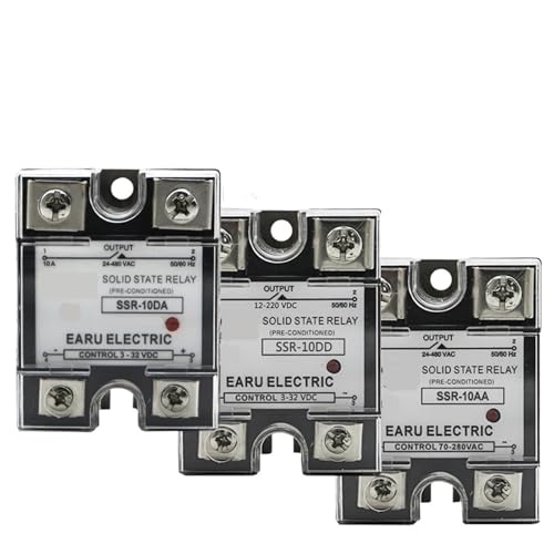 1 Stück SSR-25DA SSR-40DA SSR-40AA SSR-40DD SSR 10A 25A 40A 60A 80A 100A DD DA AA Solid State Relay Modul für PID Temperature Control (DD,120A) von mXCDtRptJ