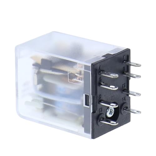 10PC MY2P HH52P MY2NJ DPDT Miniaturspule Allgemeiner elektromagnetischer Zwischenrelaisschalter mit Sockelbasis LED AC DC(DC,220V) von mXCDtRptJ