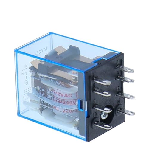 11 stücke MY2P HH52P MY2NJ Relaisspule Allgemeine DPDT Micro Mini Elektromagnetische Relaisschalter mit LED AC/DC 110 V 220 V 380 V 12 V 24 V 36 V(DC,110V) von mXCDtRptJ