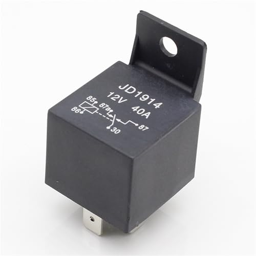 12 Stück 5-poliges 40-A-Autorelais, wasserdicht, langlebig, Kfz-Relais, normalerweise geöffnet, DC 12 V/24 V, Relais for Scheinwerfer und Klimaanlage von mXCDtRptJ