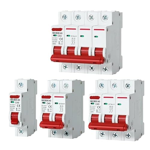1P 2P 3P 4P DC 1000V MCB Solar Mini Circuit Breaker Überlast Schutz Schalter 3A-63A DC1000V Photovoltaik PV(2P,50A) von mXCDtRptJ