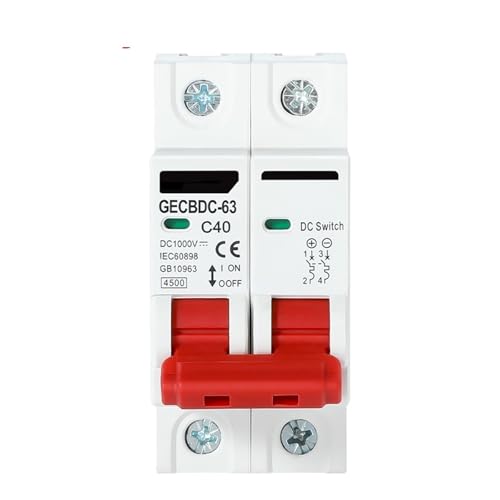 1P 2P DC1000V MCB Circuit Breaker Batterie Auto Protector DC Positive Negative Pol Rotection Schützen Schalter Isolator(1P,6A) von mXCDtRptJ